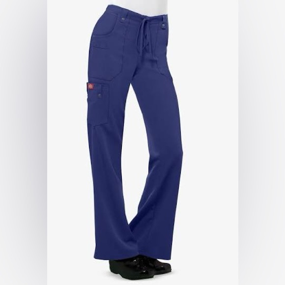 Dickies 82011 Women's Xtreme Stretch Fit Drawstring Flare Leg Scrubs - Picture 1 of 7